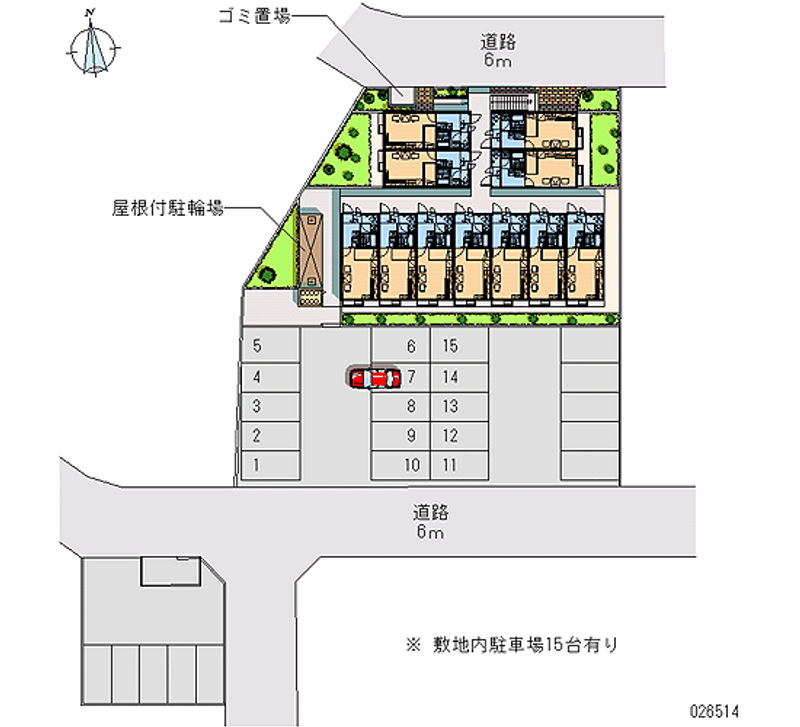 レオパレスＡＫＵＲＡ５ 月極駐車場