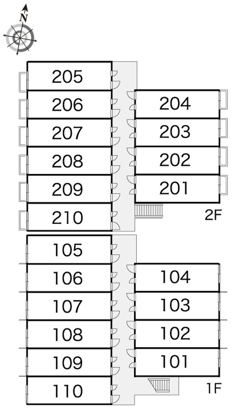 レオパレスドゥジェーム 間取配置図