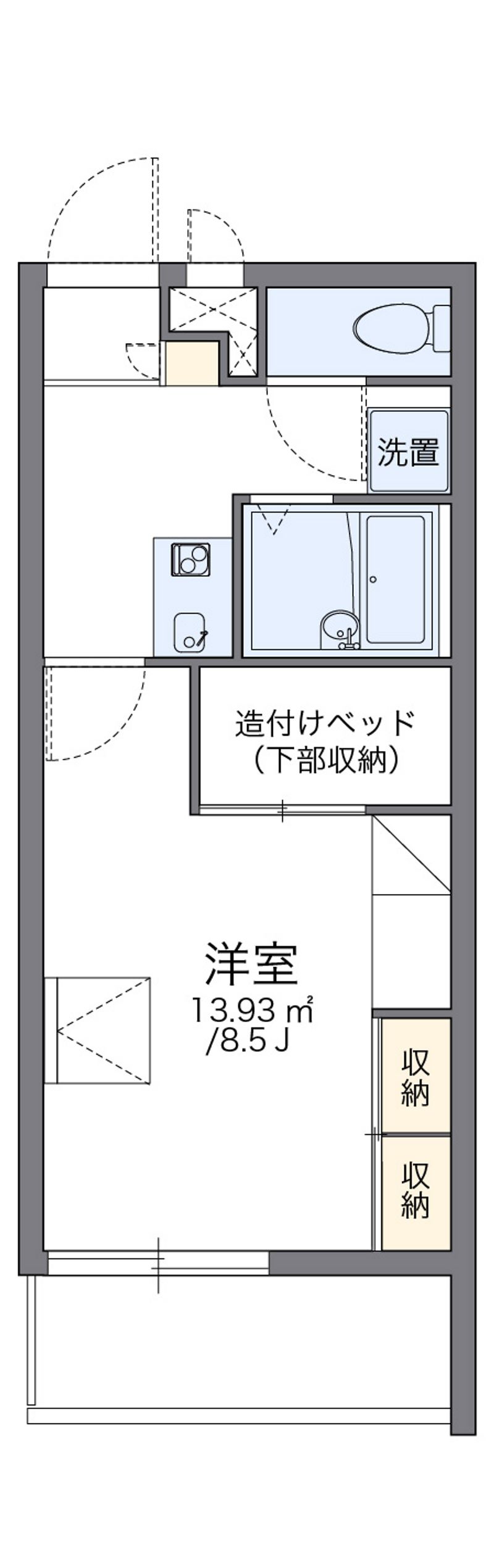 レオパレス柳堀町 間取り