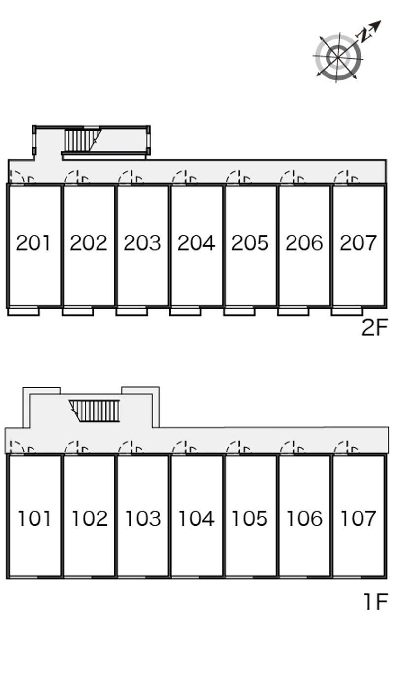 レオパレスプロシード 間取配置図