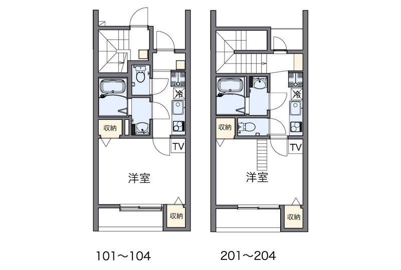 レオパレス神祇官町ＬＡ１ 間取図