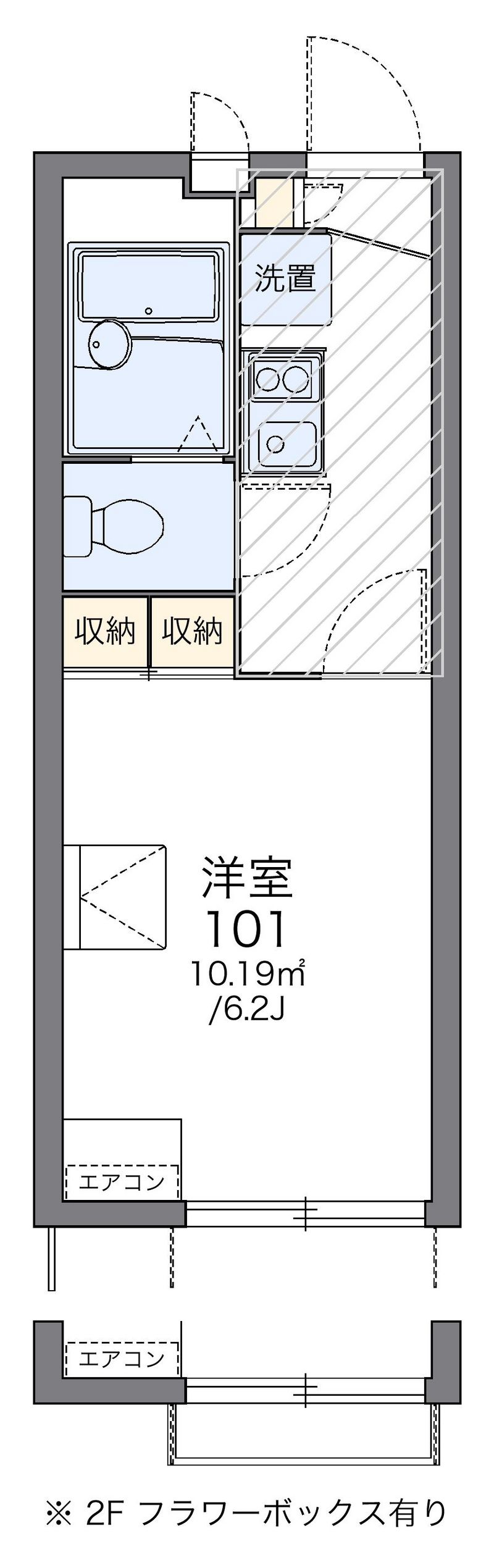 レオパレスＴ　Ｍ　Ｋ 間取図