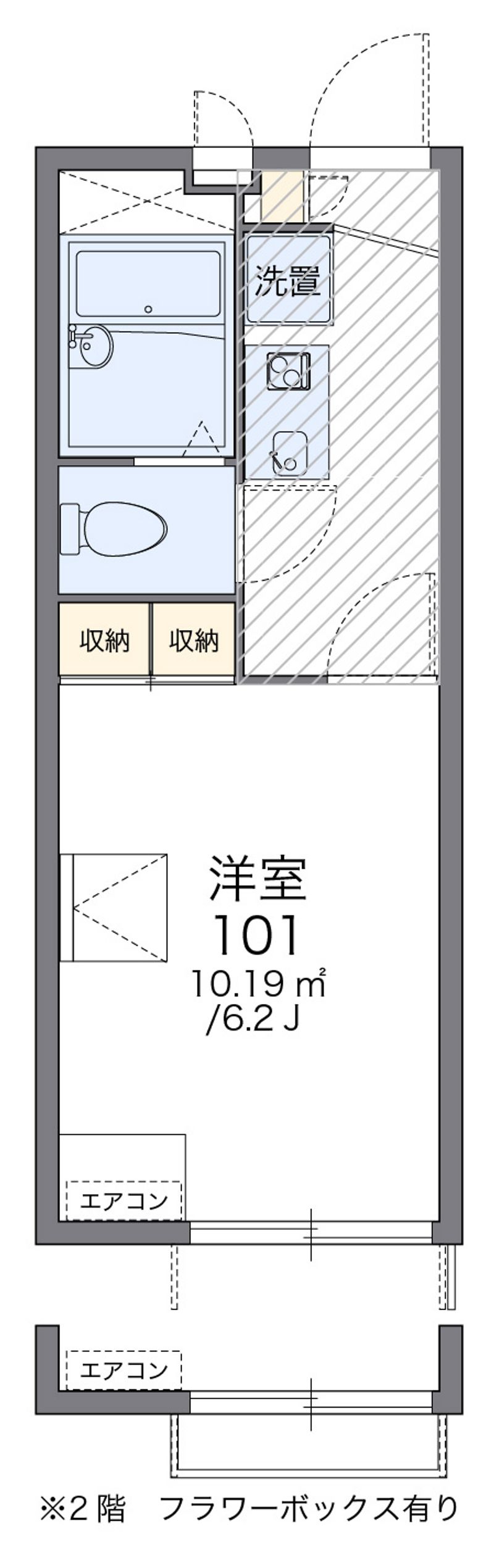 レオパレスラ　メーラ 間取図