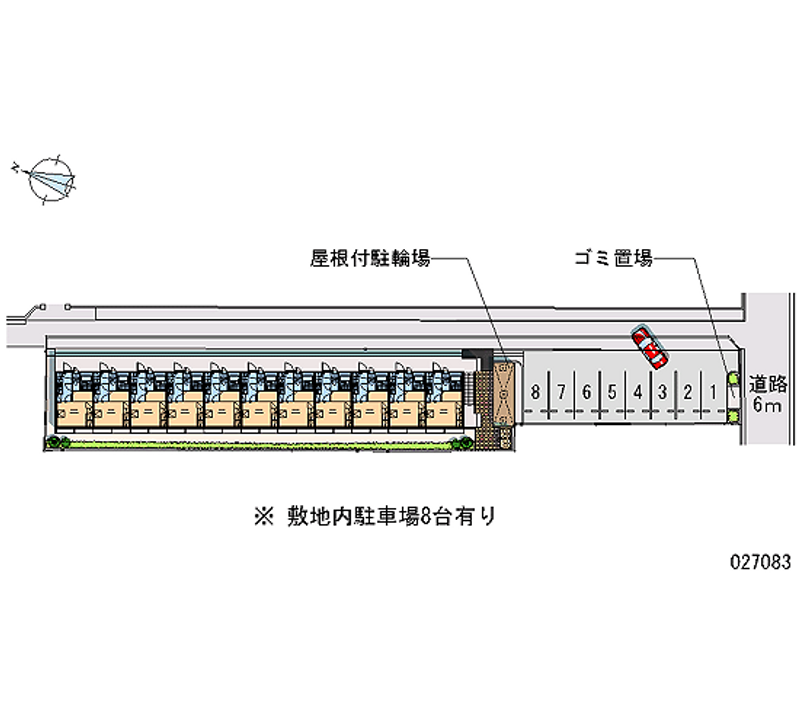 レオパレスコンフォート上東雲 月極駐車場