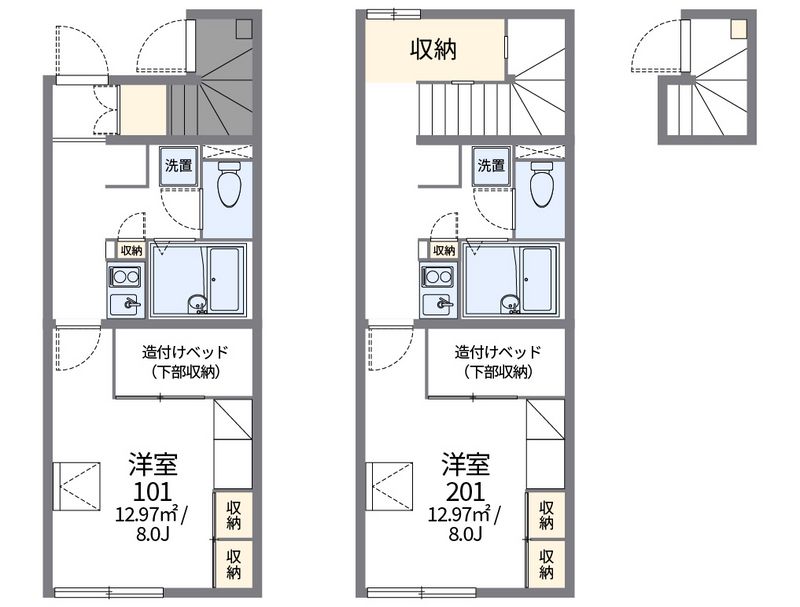レオパレスアフロディーチ 間取図
