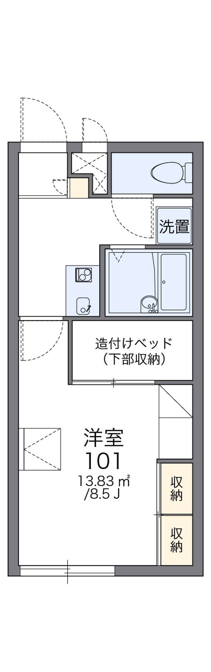 レオパレスぱどる２ 間取図