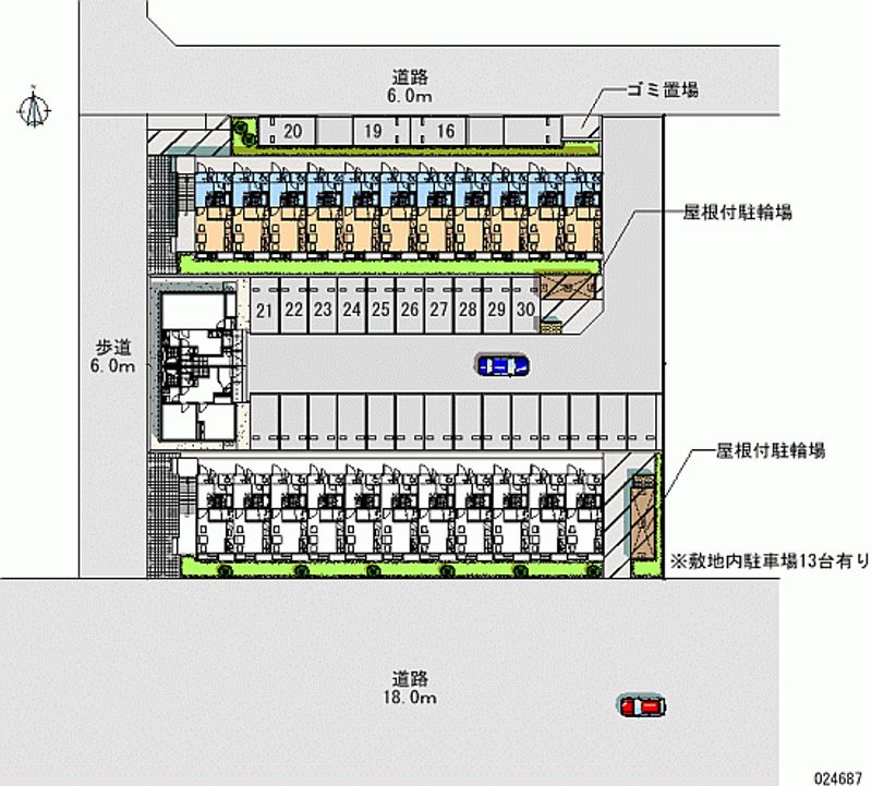 レオパレスＳＨＩＭＡＤＡ壱番館 月極駐車場