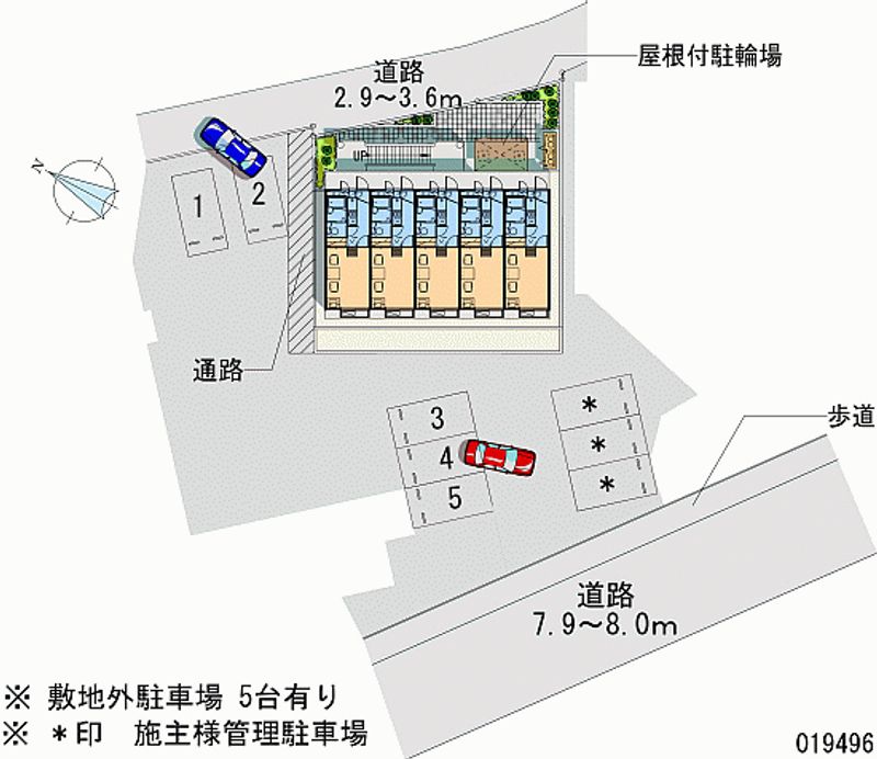 レオパレスソレアード 月極駐車場