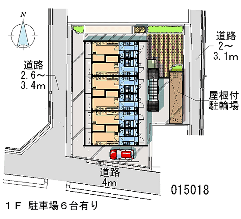 レオパレスル・コントワールⅡ 区画図