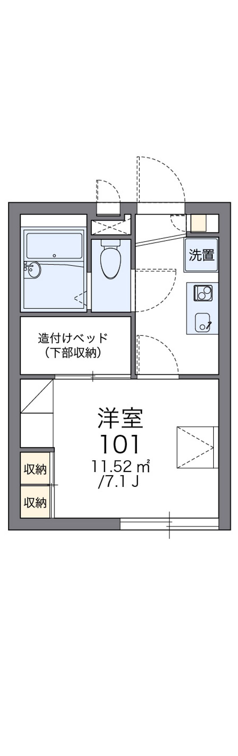 レオパレスコンフォート成城 間取図