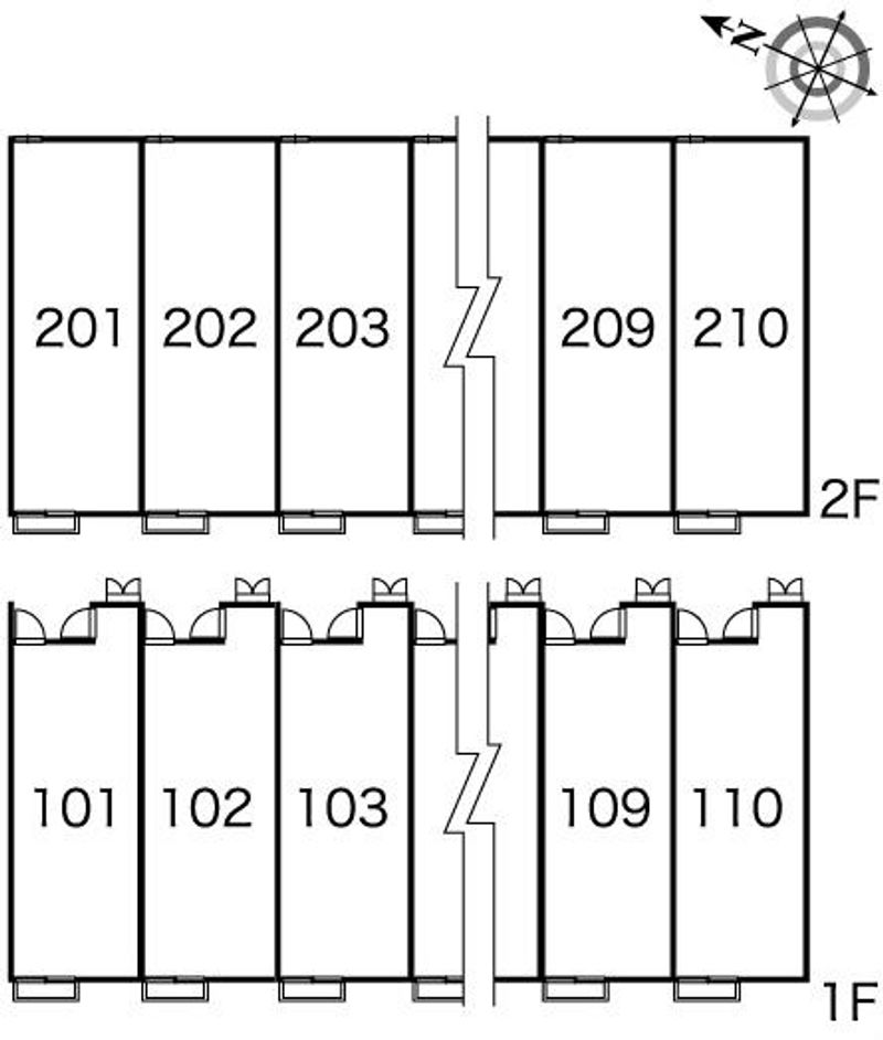 レオパレス万呂 間取配置図