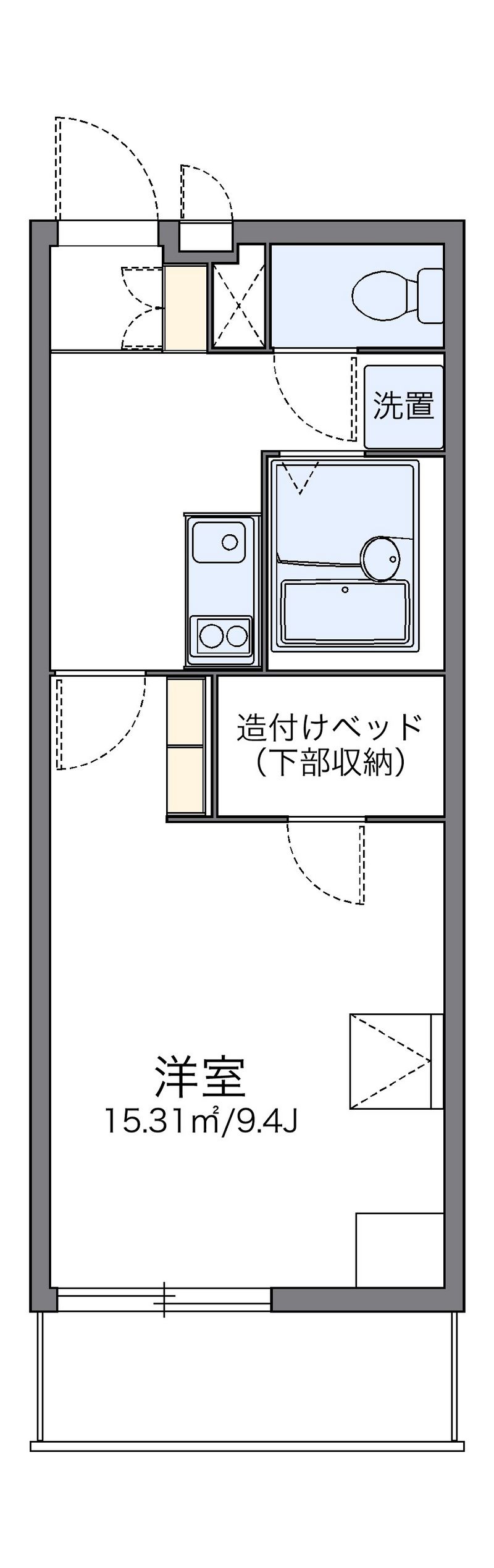 レオパレス夕映え 間取図