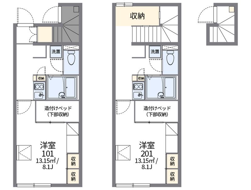 レオパレス橋戸 間取図