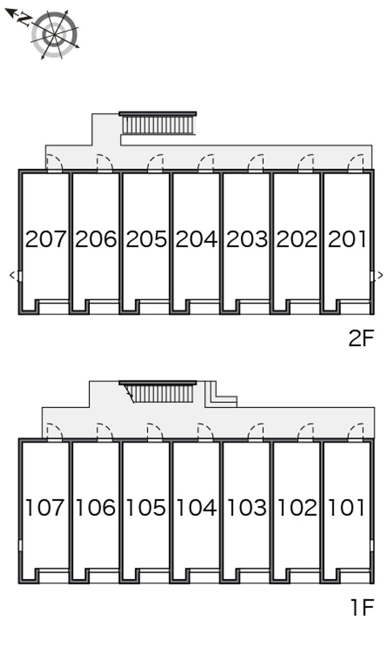レオネクストヴィフⅡ 間取配置図