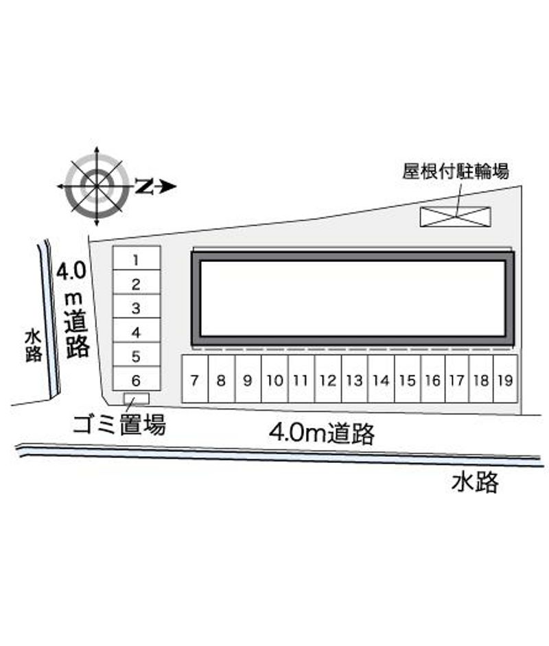 レオパレス太田荘 配置図