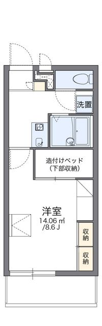 レオパレスオアシス 間取り図