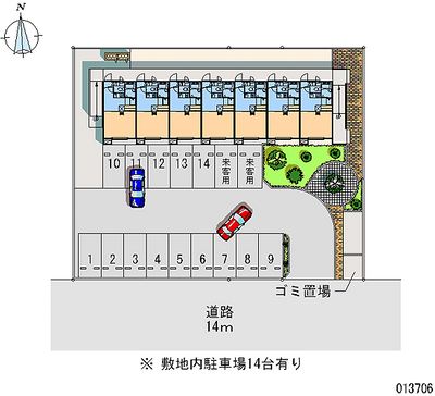 13706 Monthly parking lot