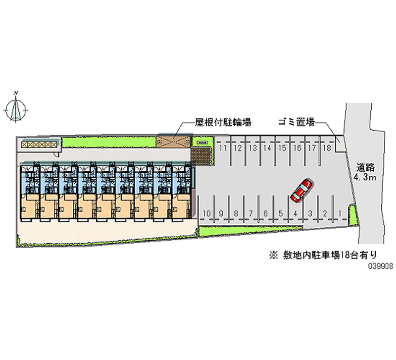 レオパレスウィズダム２１ 月極駐車場