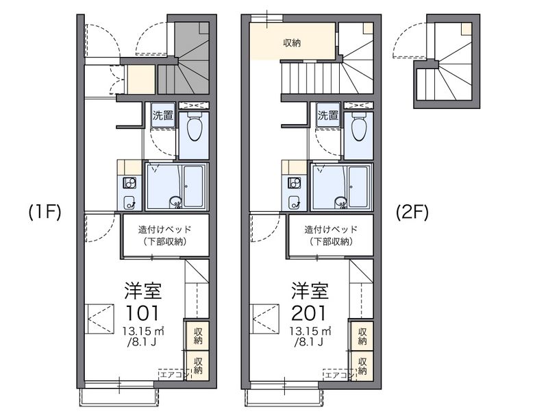 レオパレス古川Ⅲ 間取図