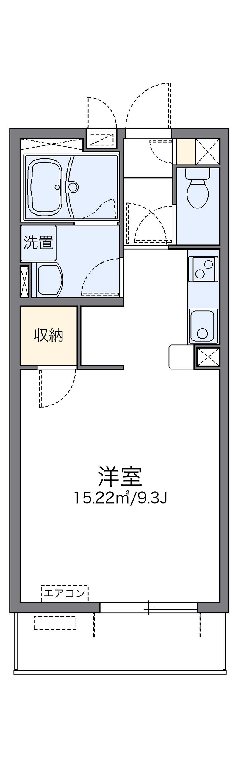 レオパレスりんぶんⅢ 間取図