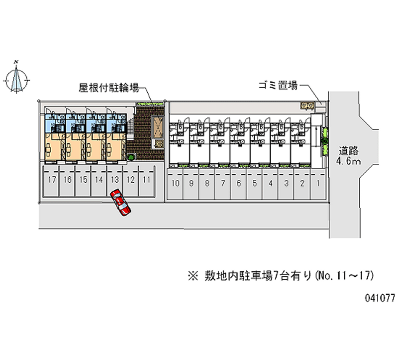 レオパレスＷｉｎⅡ 月極駐車場