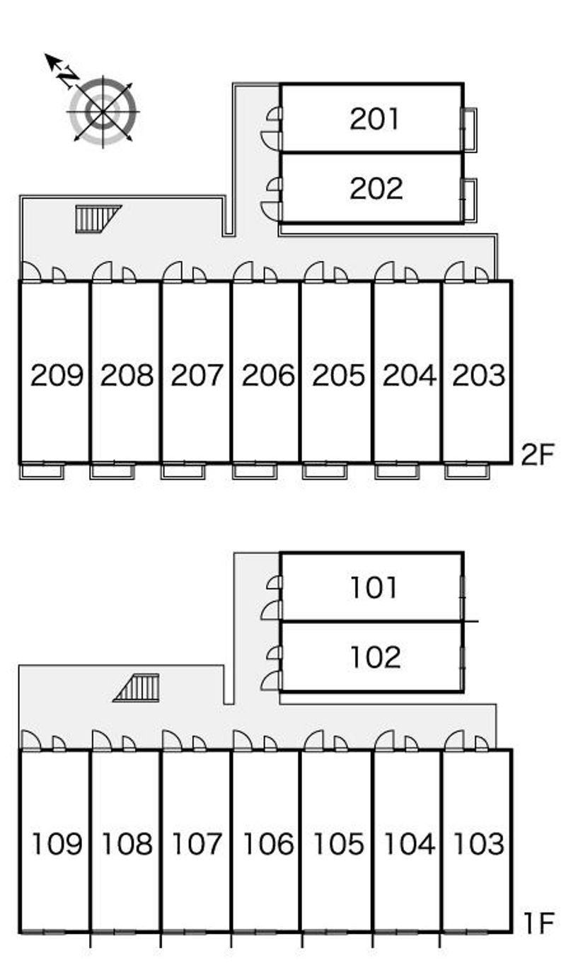 レオパレスエクレール 間取り配置図