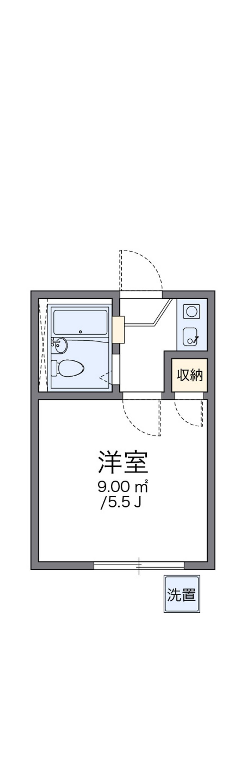 レオパレスホワイトアイランド 間取図