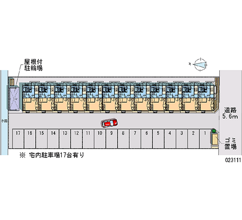 23111 bãi đậu xe hàng tháng