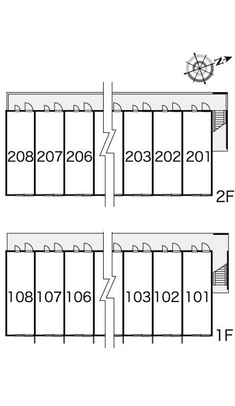 レオパレス上ノ蔵 間取り配置図