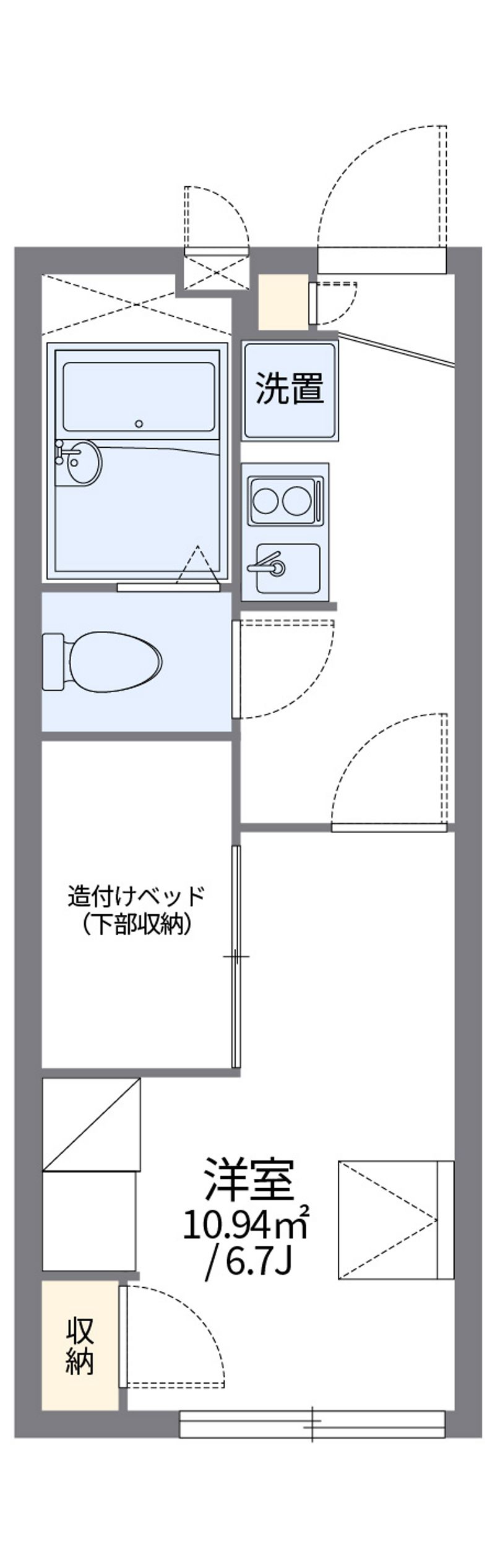 レオパレススカイブルー 間取図