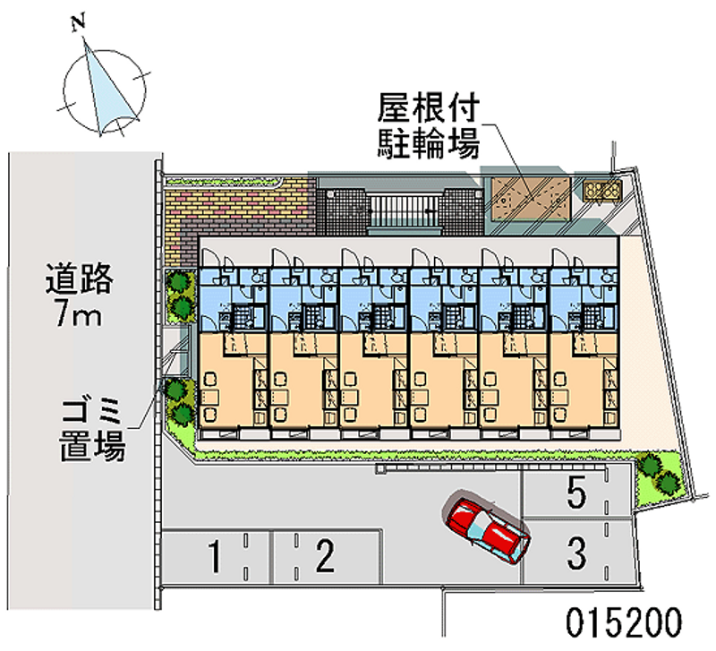 レオパレスパークサイド 月極駐車場