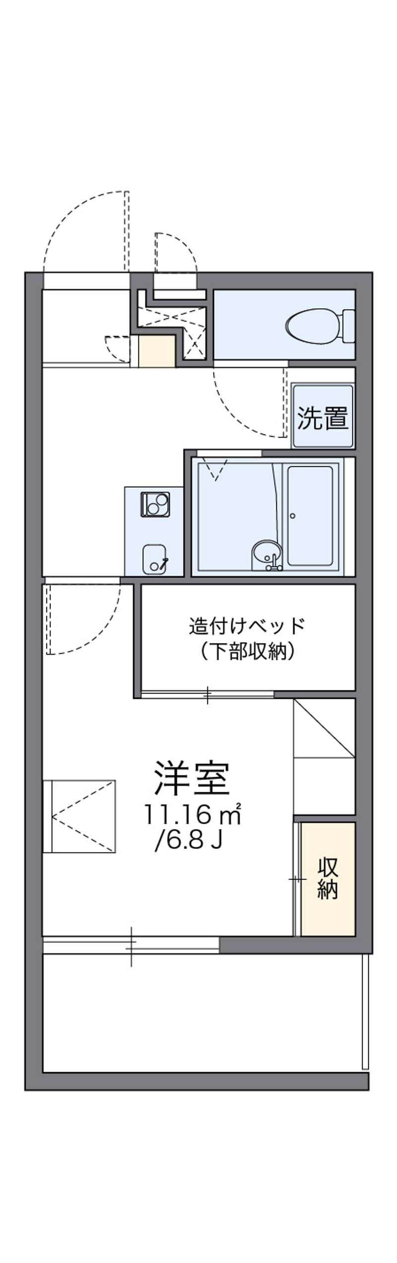 レオパレスラフレシール 間取り