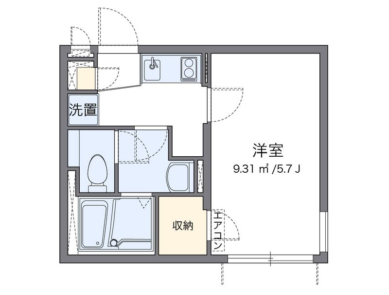 クレイノＴＡＫＩＺＡＷＡ 間取図
