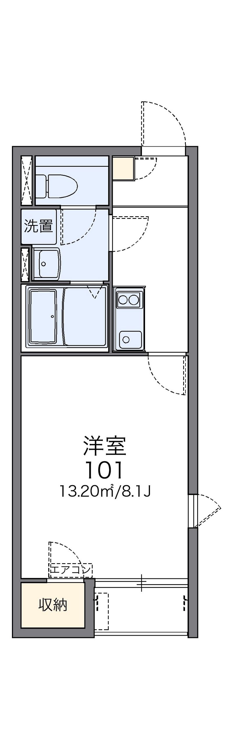 レオネクストレクエルドＫＹ 間取図