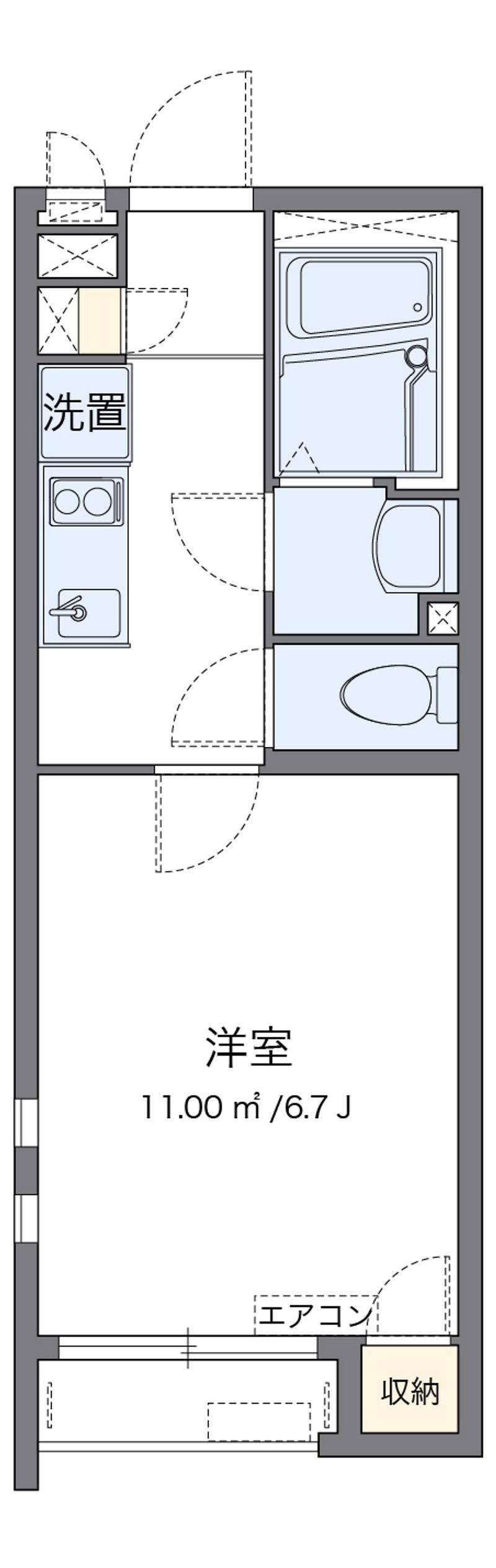 クレイノ美国Ⅱ 間取図