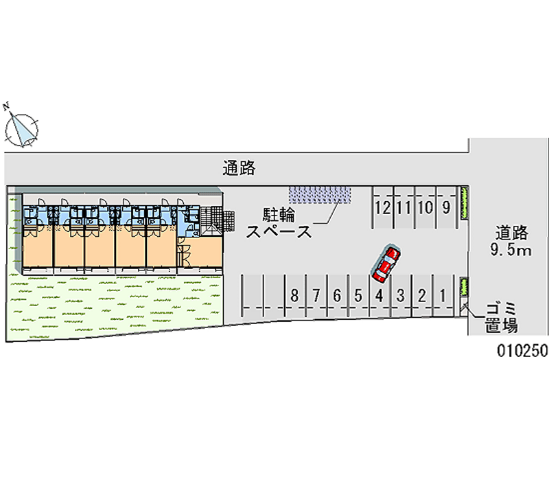 レオパレス中央 月極駐車場