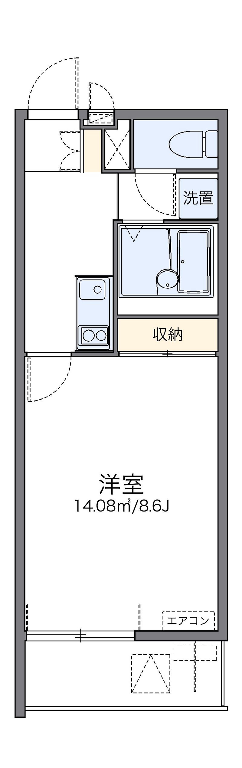 レオネクストひまわりⅡ 間取図