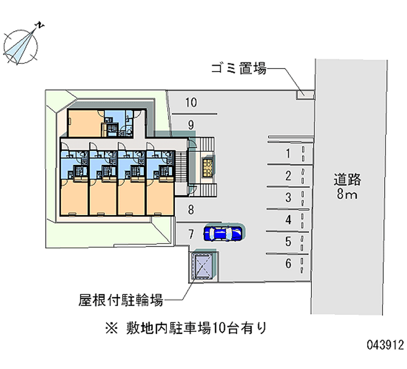 レオパレスプラウ 月極駐車場