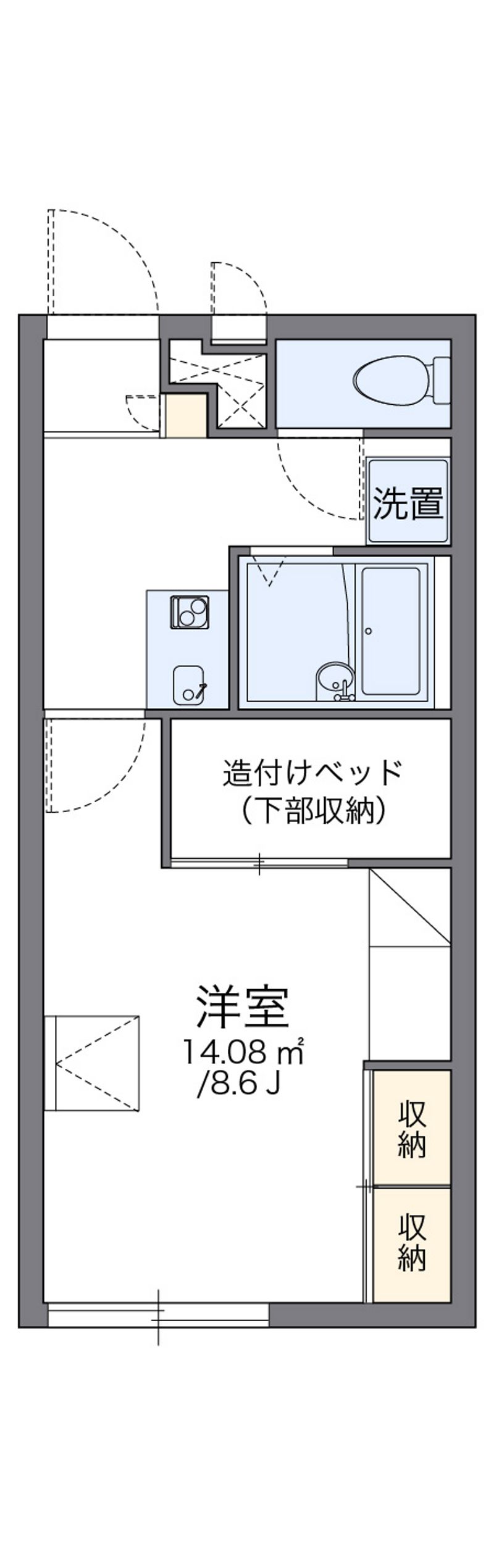 レオパレスプラザ 間取図