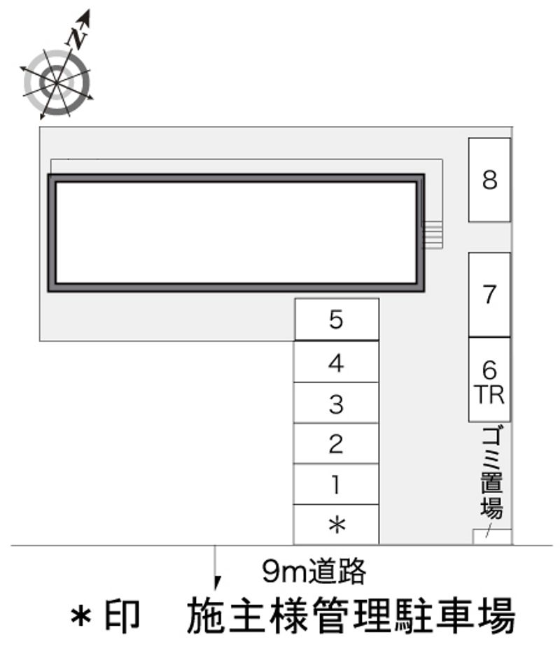 レオパレスコートリベルテ 配置図