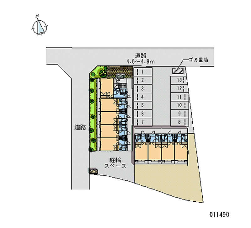 レオパレスラフォーレ二日市 区画図
