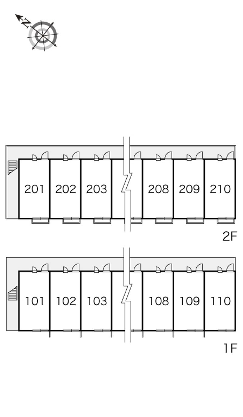レオパレス北条東 間取り配置図