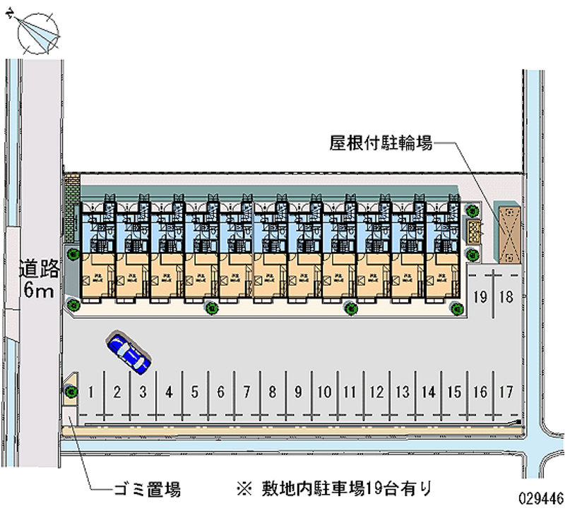 レオパレスエスペランサ 月極駐車場