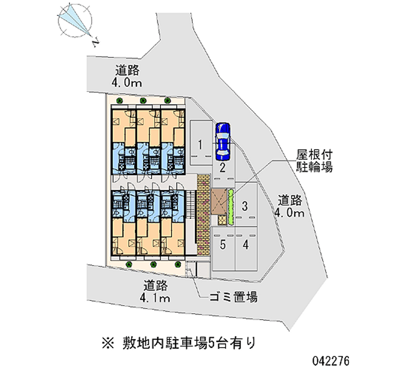 レオパレストロワイル片江 区画図