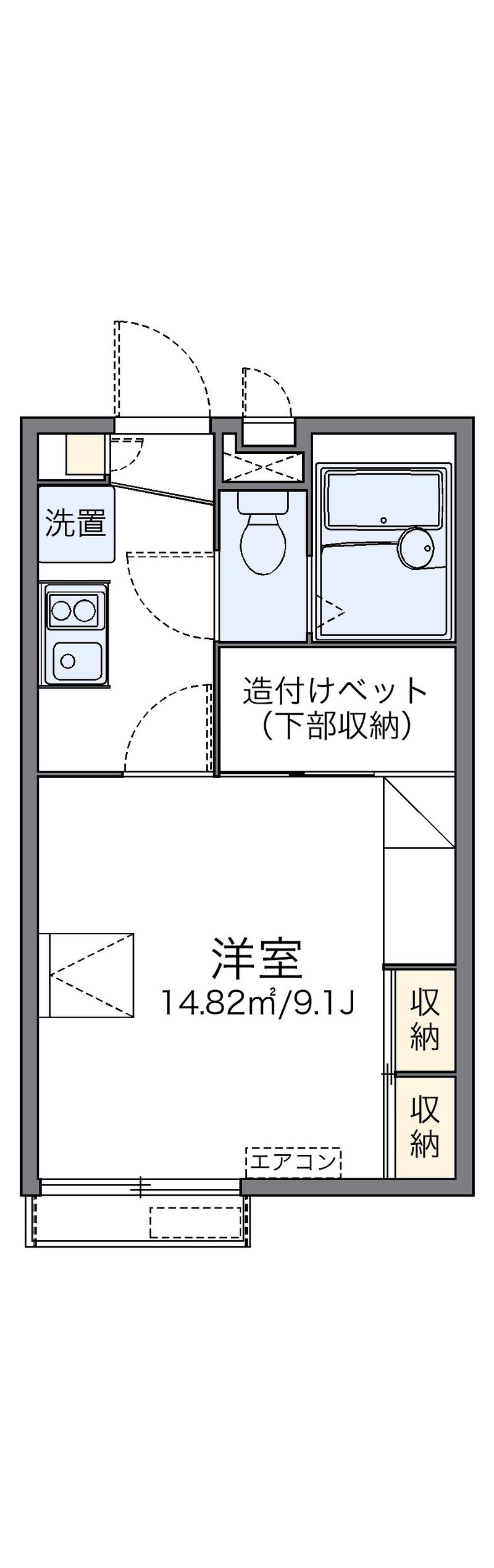 レオパレス星田Ⅱ 間取図