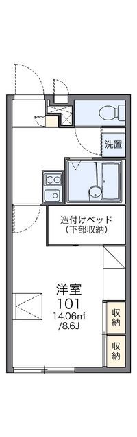 レオパレス大門 間取り図