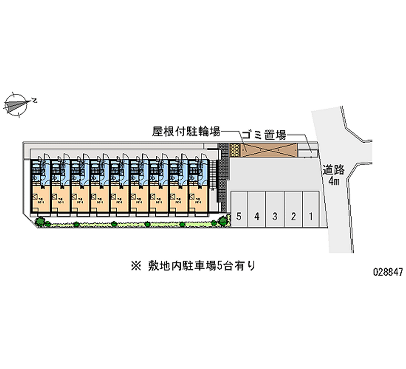 レオパレスイクセン２ 月極駐車場