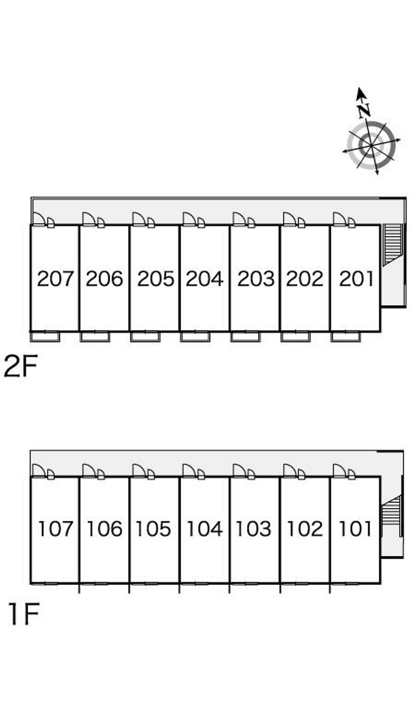 レオパレスけやき 間取り配置図