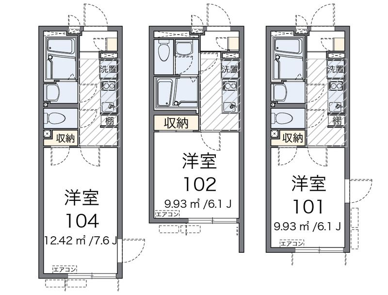 クレイノフェリス東四つ木 間取図