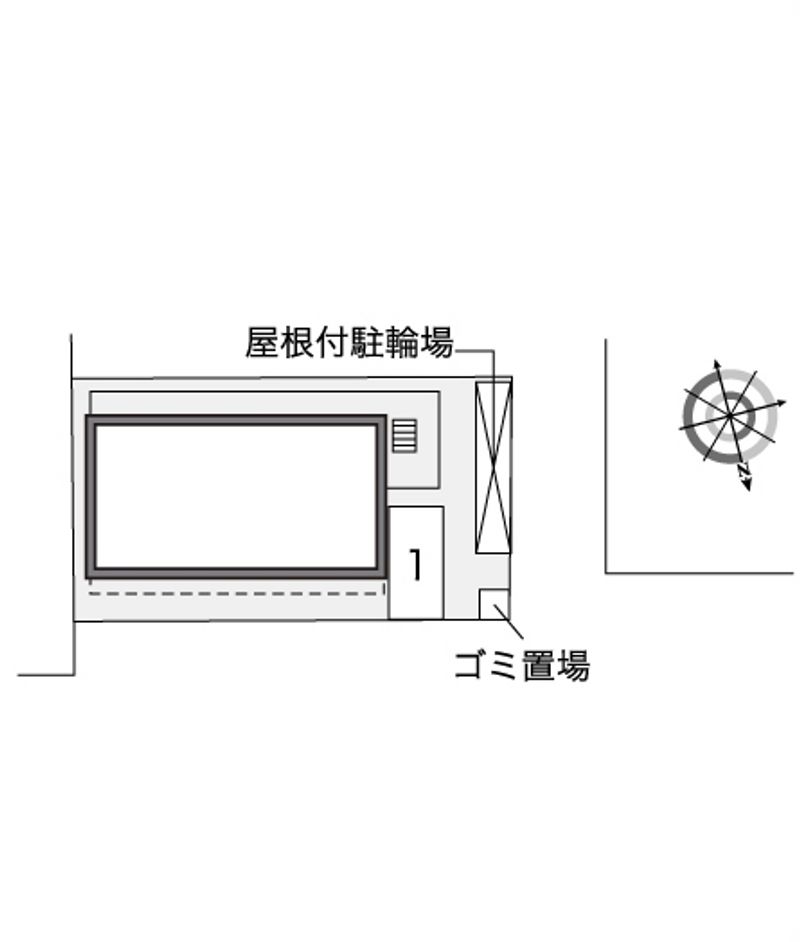 レオパレスひまわり荘 配置図
